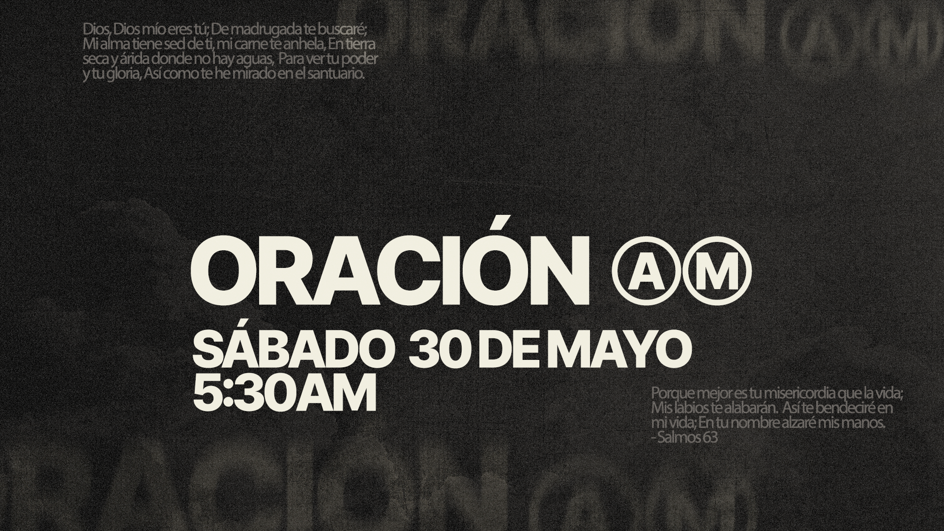 Oración AM - 5:30 A.M.